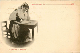 Montbéliard * L'après Midi Du Dimanche * Jeune Femme Du Pays En Costume Et Coiffe - Montbéliard