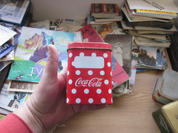 Old Tin Box Coca Cola 8x8x11 Cm - Altri & Non Classificati