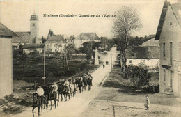 étalans * Rue Et Le Quartier De L'église * Passage De Cavaliers * Boulangerie - Sonstige & Ohne Zuordnung