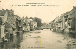 Ornans * Le Pont Sur La Loue * Vue Du Village - Autres & Non Classés