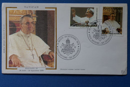 Q26 VATICAN  BELLE LETTRE 1978+ SUR SOIE  + AFFRANCH. PLAISANT - Briefe U. Dokumente