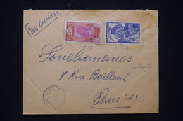 GUINÉE - Enveloppe De Kindia Pour Paris En 1938 Par Avion -  L 96464 - Cartas & Documentos