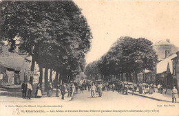 08-CHARLEVILLE- LES ALLEES ET L'ANCIEN BUREAU D'OCTROI PENDANT L'OCCUPATION ALLEMANDE 1871/1872 - Charleville