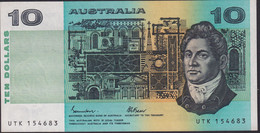 AUSTRALIA 1985 $10 Banknote Johnstone/Fraser Uncirculated UTK 154683 - 1974-94 Australia Reserve Bank (papier)