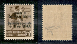 Emissioni Locali - Castiglione D'Intelvi - 1945 - 1 Lira Su 30 Cent (9) - Gomma Integra (125) - Sonstige & Ohne Zuordnung