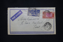 GUINÉE - Enveloppe De Kindia Pour Paris En 1938 Par Avion -  L 96471 - Cartas & Documentos