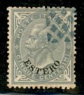 Uffici Postali All'Estero - Levante - Emissioni Generali - 1874 - 5 Cent Estero (3) - Usato (annullo Rombi In Azzurro) - Sonstige & Ohne Zuordnung