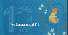 AUSTRALIA 2017 $10 Banknote Two Generation Folder With 2 $10 Notes - 1992-2001 (kunststoffgeldscheine)