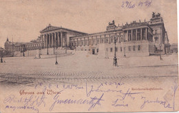 A4246- Reichsrat, Parliament Building, The Imperial And Royal Reichsrat, Vienna Austria 1893 Used  Postcard - Ringstrasse