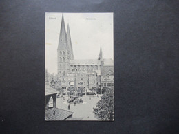 Feldpost AK 1.WK 1915 Lübeck Marienkirche Verlag Knackstedt & Näther Lichtdruck Hamburg - Lübeck