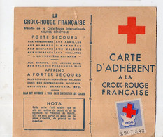 Croix-rouge :  Carte D'adhérent 1956  (PPP28429) - Cruz Roja