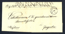 Austria, Croatia Before 1918 - Letter With Content, Sent From Karlstad (Karlovac) To Agram (Zagreb) 26.07. 1854. - Brieven En Documenten