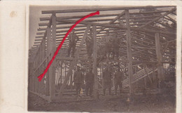 ( 02 ) - Aisne Photo Indéfinie  Bau Lager Construction  Carte Photo Allemande 1° Guerre - Altri Comuni