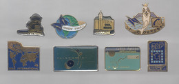 PINS PIN'S  486  FRANCE TELECOM LA COURONNE MET PACA PAS DE CALAIS PAP RNIS PAPILLON  LOT 8 PINS - Airships