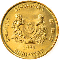 Monnaie, Singapour, 5 Cents, 1995, Singapore Mint, SPL, Aluminum-Bronze, KM:99 - Singapour