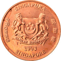 Monnaie, Singapour, Cent, 1993, Singapore Mint, SPL, Copper Plated Zinc, KM:98 - Singapour