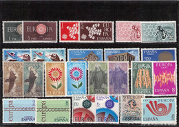 SPAIN - COLLECTION 1960-1973 EUROPA MNH / QE157 - Sammlungen