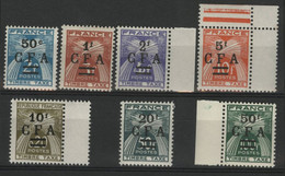 REUNION TIMBRES TAXE N° 37 à 39 + 41 à 44. Cote 60 € NEUFS ** (MNH) - Portomarken