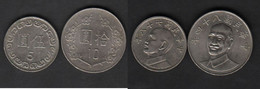 Taïwan  5 + 10 Yuan - Taiwan