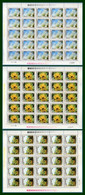 Nouvelle Calédonie 3 Feuille N° 469 470 471** MNH Coin Daté 1983 Fleur Flower (469 Léger Pelurage Marge) - Collezioni & Lotti