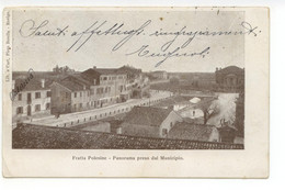 Cartolina Fratta Polesine Panorama Preso Dal Municipio 1902 Viaggiata Rovigo - Rovigo