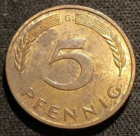 ALLEMAGNE - GERMANY - 5 PFENNIG 1981 G - ( Karlsruhe ) - Bundesrepublik Deutschland - KM 107 - 5 Pfennig