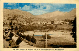 Lachau * Route Et Vue Générale Sur Le Village - Otros & Sin Clasificación