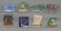 PINS PIN'S  488  FRANCE TELECOM MARSEILLE PRADO NICE PONTOISE YVELINS AB ARTHUS BERTRAND  LOT 8 PINS - Luchtballons