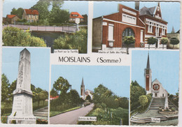 D80 - MOISLAINS - LE PONT SUR LA TORTILLE/MAIRIE ET SALLE DES FÊTES/MONUMENT AUX MORTS/ENTRÉE DU BOURG/L'ÉGLISE - Moislains