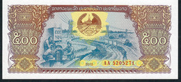 LAOS P31 500 KIP 2015 NEW DATE  #AA FIRST PREFIX   UNC. - Laos