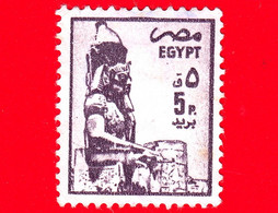 EGITTO - Usato - 1985 -  Faraone Ramses II - Statue Of Ramses II, Luxor - 5 - Usati