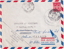 1955 - TIRAILLEURS SENEGALAIS à MADAGASCAR ! - ENVELOPPE FM De MORAMANGA => COLMAR - Storia Postale