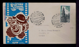 Spain Gijon City 1972 Enfance TV Cine Cinéma Movies Films Mailed Gc5575 - Cinéma