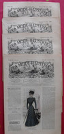 4 Revues La Mode Illustrée, Journal De La Famille.  N° 40,41,42,43 De 1898. Couverture En Couleur. Jolies Gravures - Fashion