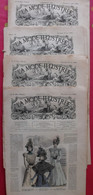 4 Revues La Mode Illustrée, Journal De La Famille.  N° 23,25,26,27 De 1898. Couverture En Couleur. Jolies Gravures - Moda