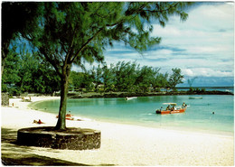CPM Île Maurice Plage De Pereybere, Peeybere Beach, Timbre 1987 - Mauricio