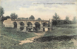 - Deux Sèvres -ref-A934- Cerizay La Branle - Le Pont Sur La Sèvre - Carte Colorisée - - Cerizay