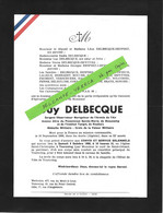 Guerre D'Algerie- Guy DELBECQUE , Sergent Armée De L'air , Ancien éleve à Roubaix , + 16/09:1960 Dans Les Aurés , Tourco - Obituary Notices