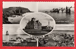 SCOTLAND SHETLAND LERWICK  RP MULTI VIEW  Pu 1960 - Shetland