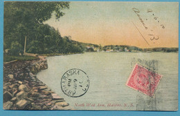 North West Arm, Halifax - N.S. -- Cpa Colorisée Circulé 1910 - Halifax