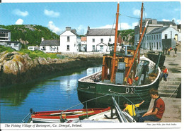 LARGER SIZED POSTCARD - THE FISHING VILLAGE OF BURTONPORT  - CO. DONEGAL - IRELAND - Donegal