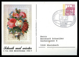 Bund PP106 C1/008-II TAG DER BRIEFMARKE Sost. Köln 1982 - Cartoline Private - Usati