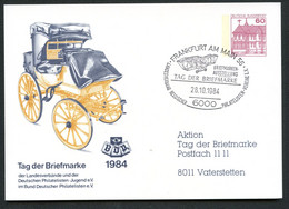 Bund PP106 C1/014-II POSTWAGEN REICHSPOST 1871 Sost. Frankfurt FLUGZEUG 1984 - Privatpostkarten - Gebraucht