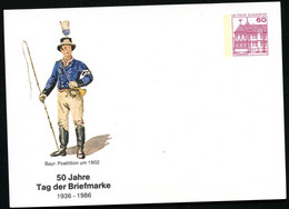 Bund PP106 C1/018-4 BAYRISCHER POSTILLION 1902 Aschaffenburg 1986 - Cartes Postales Privées - Neuves