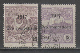 San Marino 1917 - Pro Combattenti             (g7587) - Used Stamps