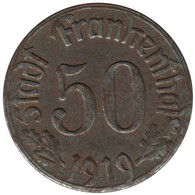 ALLEMAGNE - FRANKENTHAL - 50.1 - Monnaie De Nécessité - 50 Pfennig 1919 - Monetari/ Di Necessità