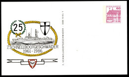 Bund PP106 C2/025 25 J. 7. SCHNELLBOOTGESCHWADER Kiel 1986 - Privatpostkarten - Ungebraucht