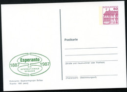 Bund PP106 C2/052 100 J. ESPERANTO Soltau 1987 - Cartes Postales Privées - Neuves