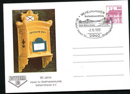 Bund PP106 C2/055 BRIEFKASTEN 1900 Wilhemshaven Sost. Kaiser-Wilhelm-Brücke 1983 - Privé Postkaarten - Gebruikt