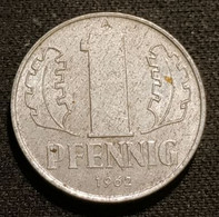 RDA - ALLEMAGNE - GERMANY - 1 PFENNIG 1962 A - KM 8.1 - 1 Pfennig